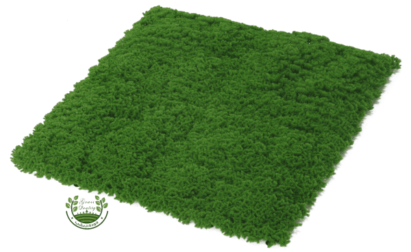 عشب صناعي جداري 3D طحالب أخضر