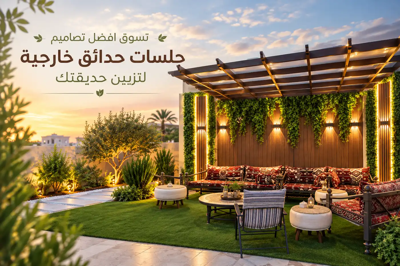 تسوق افضل تصاميم جلسات حدائق خارجية لتزيين حديقتك