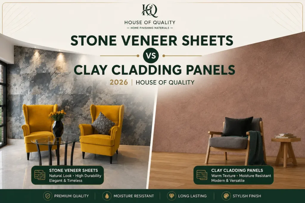Stone Veneer Sheets vs Clay Cladding Panels