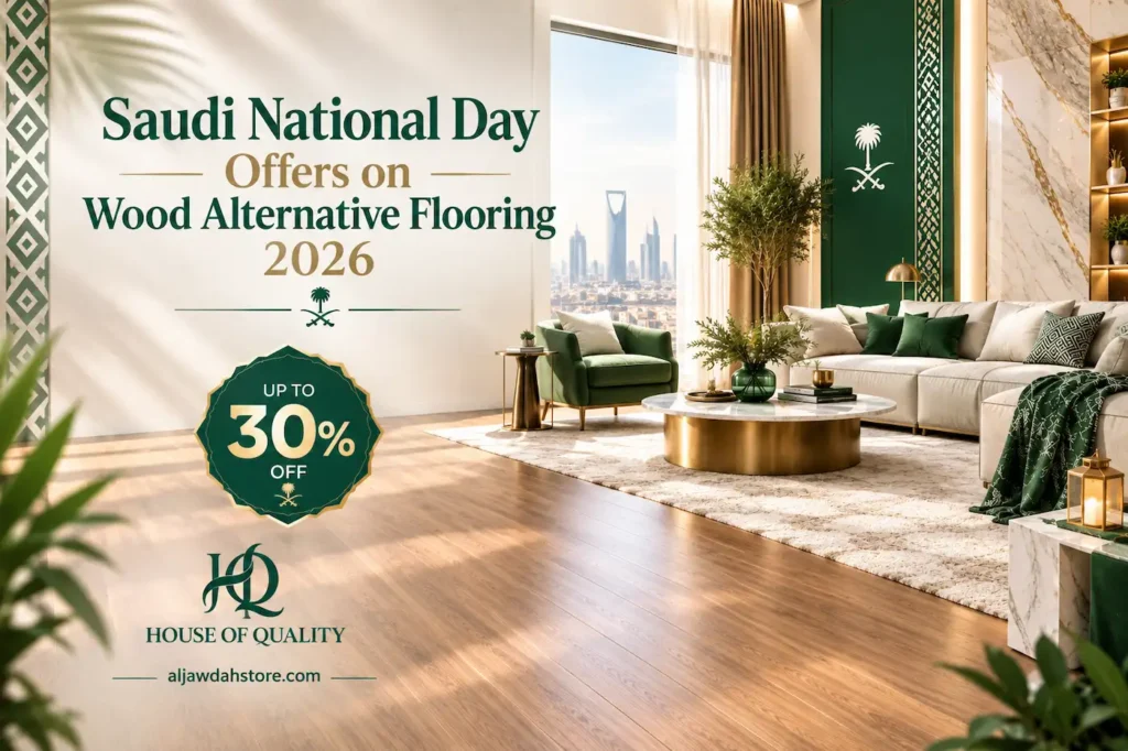 Saudi National Day Offers on Wood Alternative Flooring 2026